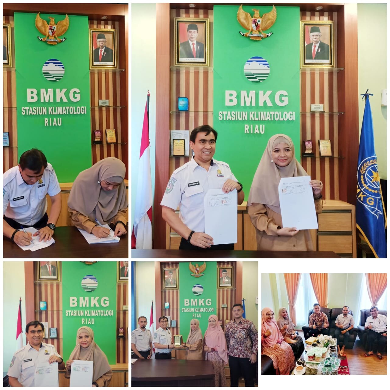 FAKULTAS PERTANIAN UPP KEMBALI MELUASKAN JARINGAN MITRA DENGAN MELAKUKAN KERJASAMA BERSAMA BADAN METEOROLOGI KLIMATOLOGI DAN GEOFISIKA (BMKG) STASIUN KLIMATOLOGI RIAU