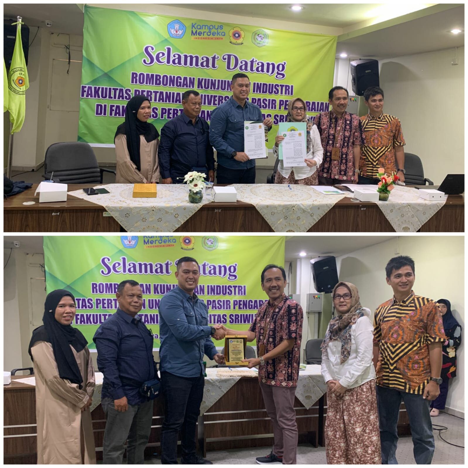 FAKULTAS PERTANIAN UPP DAN FAKULTAS PERTANIAN UNIVERSITAS SRIWIJAYA LAKUKAN PERJANJIAN KERJASAMA UNTUK MENDORONG KEGIATAN MBKM