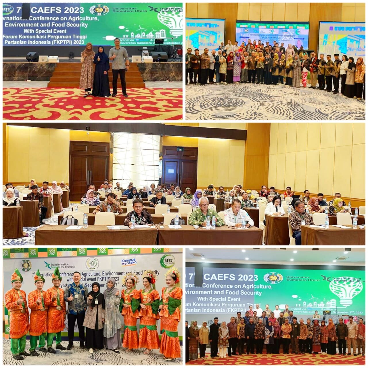 PIMPINAN FAKULTAS PERTANIAN UPP MENGHADIRI EVENT NASIONAL FORUM KOMUNIKASI PERGURUAN TINGGI PERTANIAN INDONESIA (FKPTPTI) YANG BERSEMPENA DENGAN 7TH INTERNATIONAL CONFERENCE ON AGRICULTURE, ENVIRONMENT AND FOOD SECURITY.