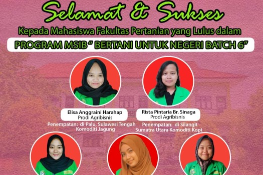 Program Studi Agribisnis yang kembali mengukir prestasi lulus sebagai peserta Magang dan Studi Independen Bersertifikat (MSIB)